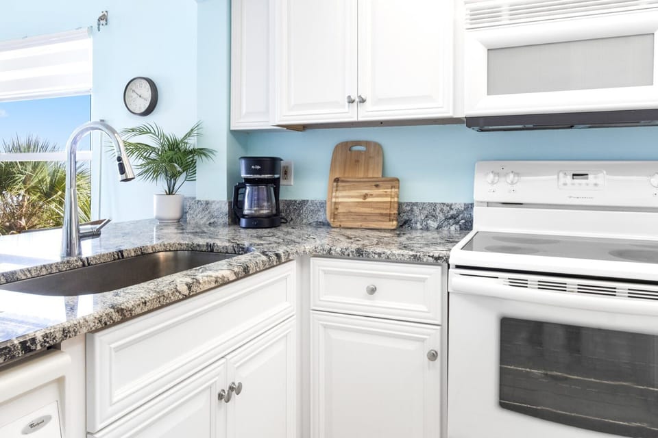 Modern appliances with coffee area