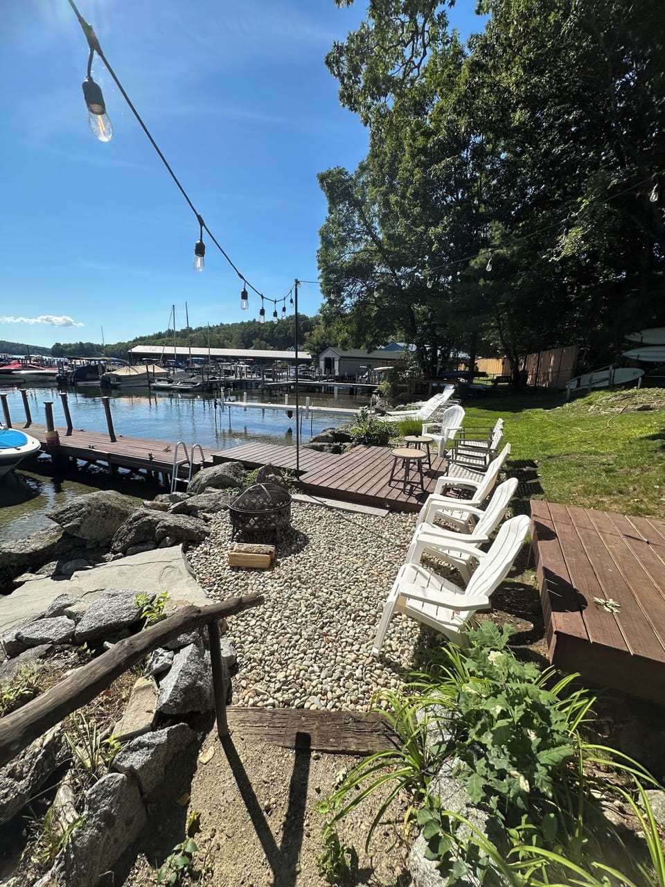 Seating by the water