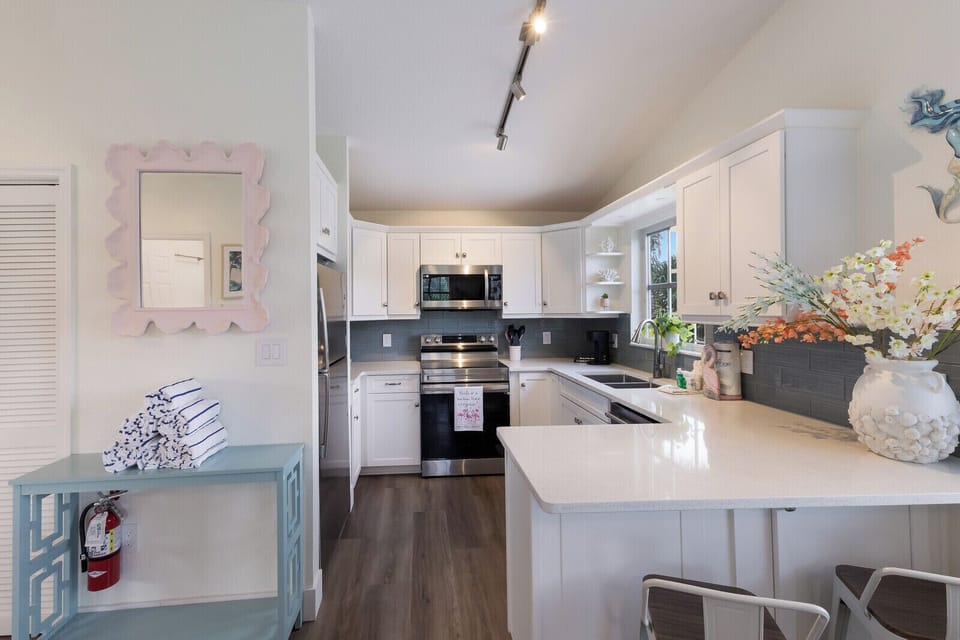 Fully stocked kitchen