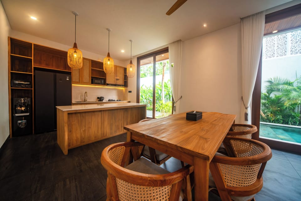 Family Villa, Pool View | Private kitchen | Electric kettle