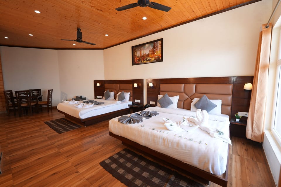 Family Twin Room, Hill View | Blackout drapes, soundproofing, iron/ironing board, free WiFi
