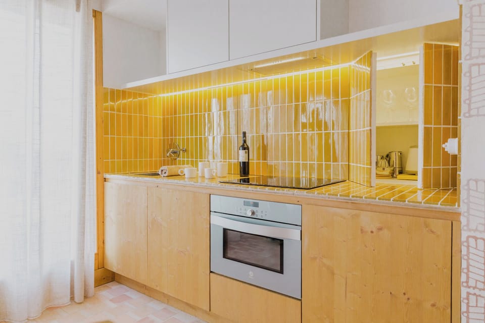 Superior Studio, Terrace, Sea View | Private kitchen | Toaster, highchair, griddle, dining tables