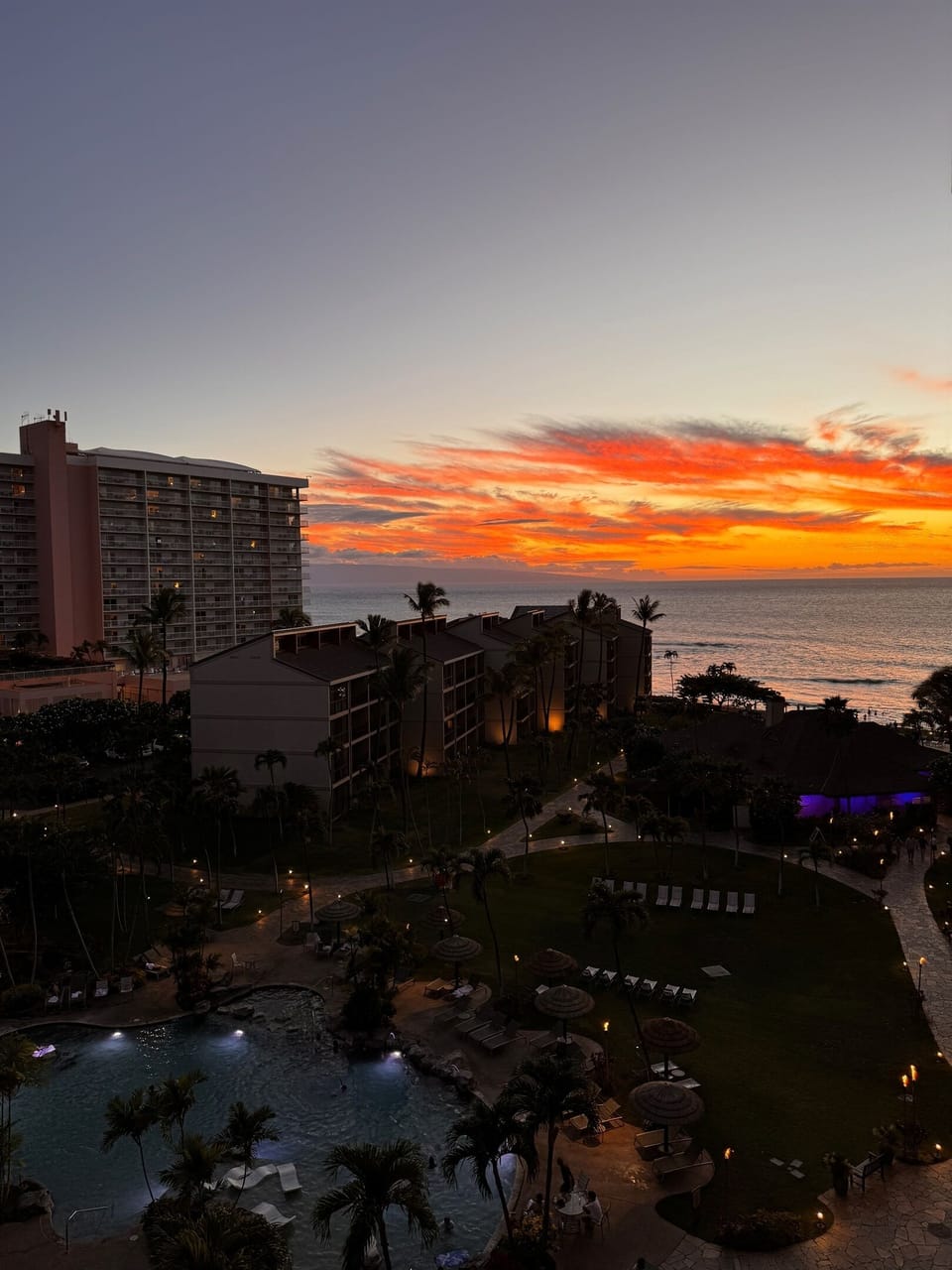 Sunset View From Lanai