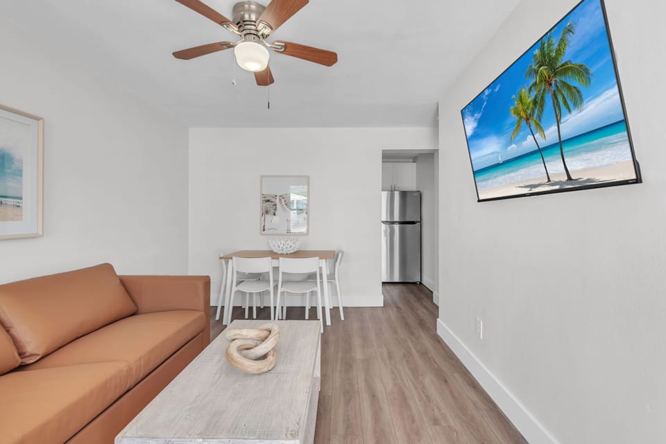 Living Room with Large Screen TV
