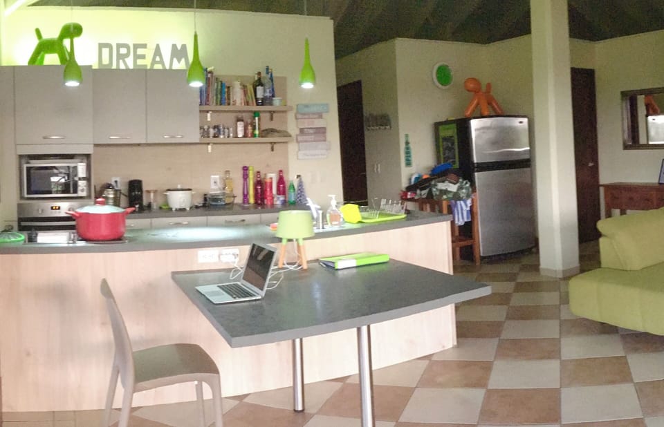 Working place in the living room