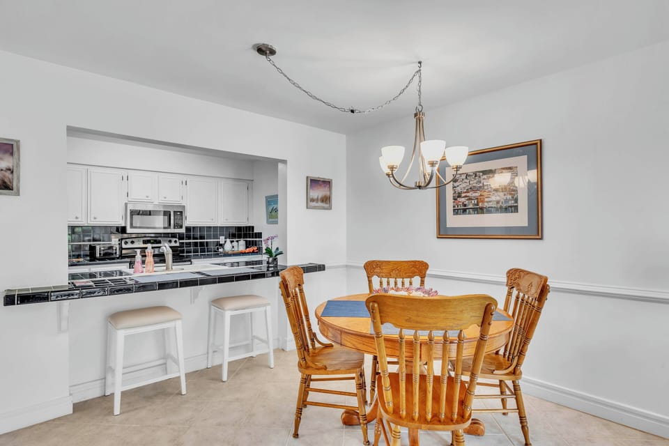 Play a fun card game or dine with the family.