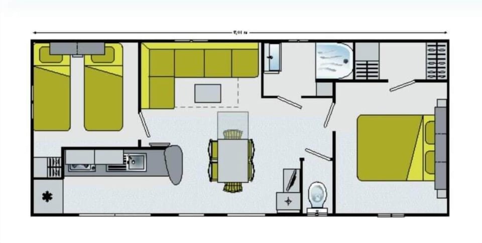 Basic Mobile Home | Iron/ironing board