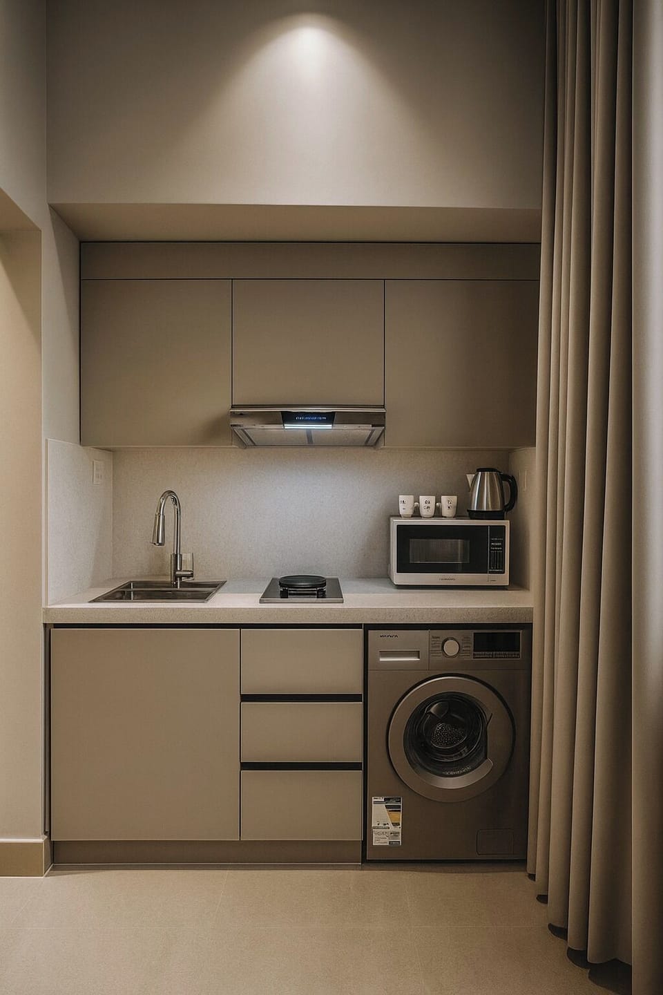 Family Apartment | Private kitchen | Mini-fridge