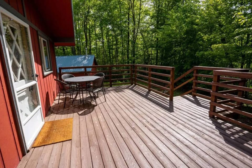 Morning coffee tastes better with fresh mountain air.