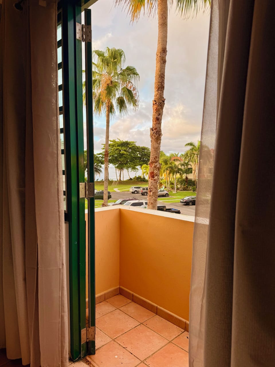 2nd bedroom balcony with an ocean view
