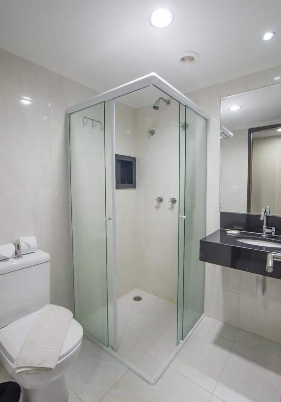 Double Room | Bathroom | Shower, towels, soap, toilet paper