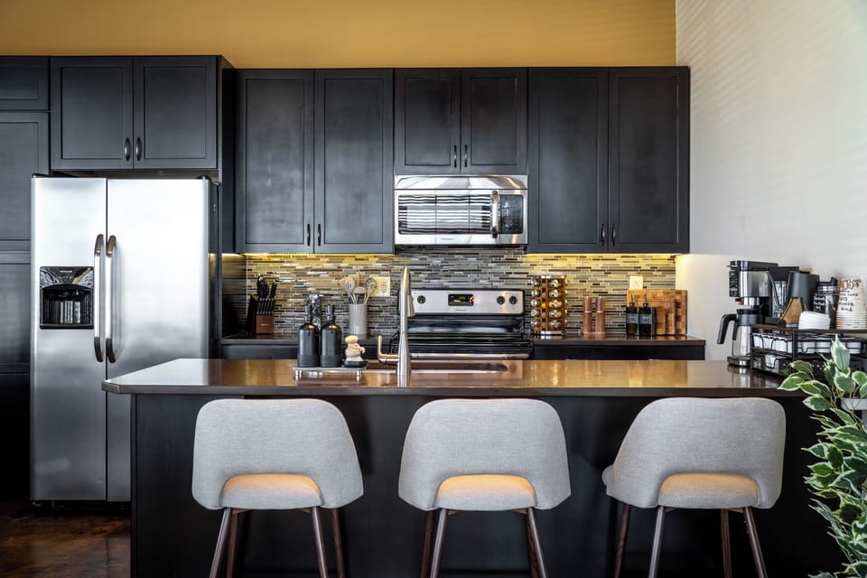 Abundant cabinet space