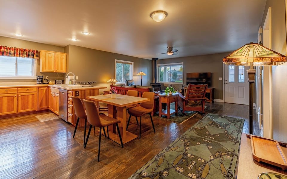 You'll have room to gather with your group comfortably at Evergreen Retreat