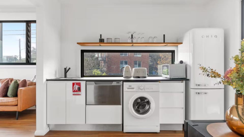 Practical kitchen with essential appliances