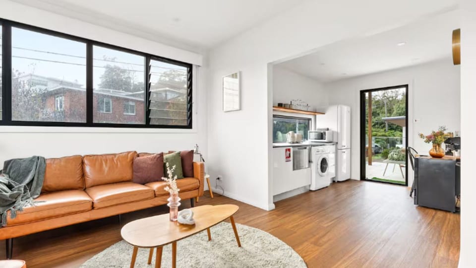 Bright and airy living area with comfortable seating