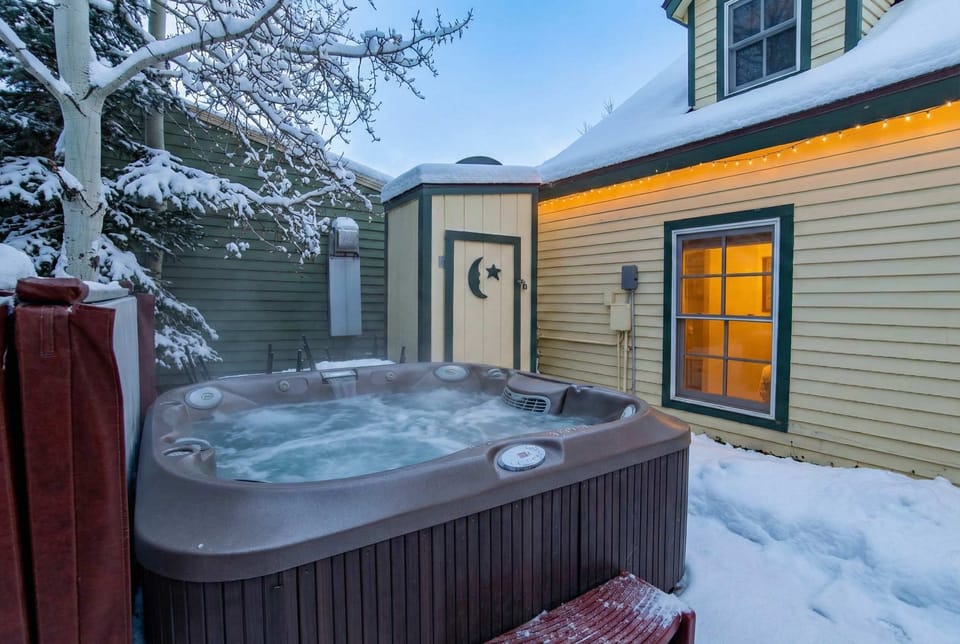 Hot tub: Private 6-person hot tub in the side yard