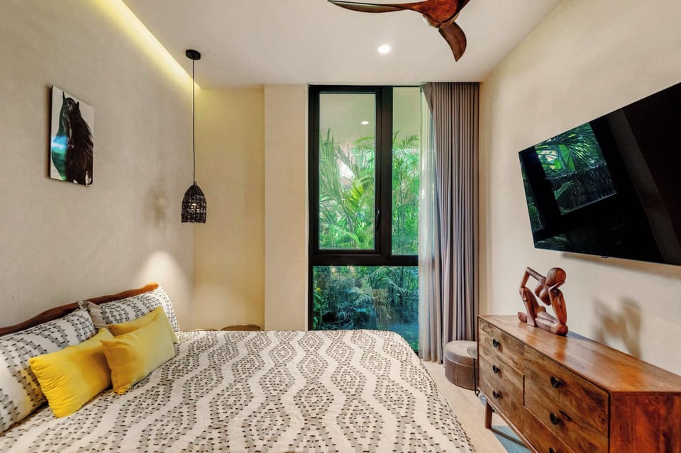 Bedroom with modern and cozy decor