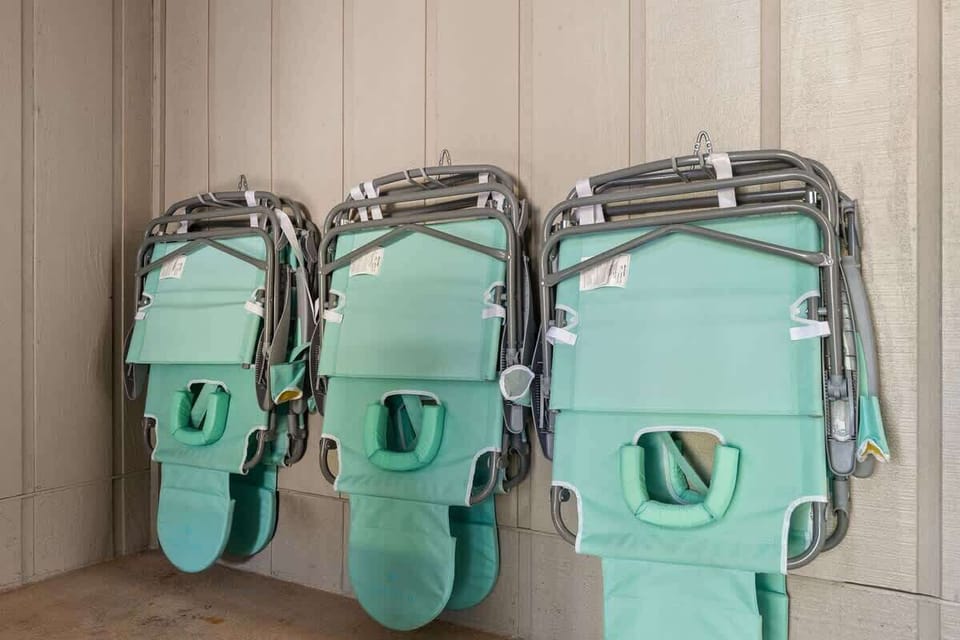 Beach chairs for your use!