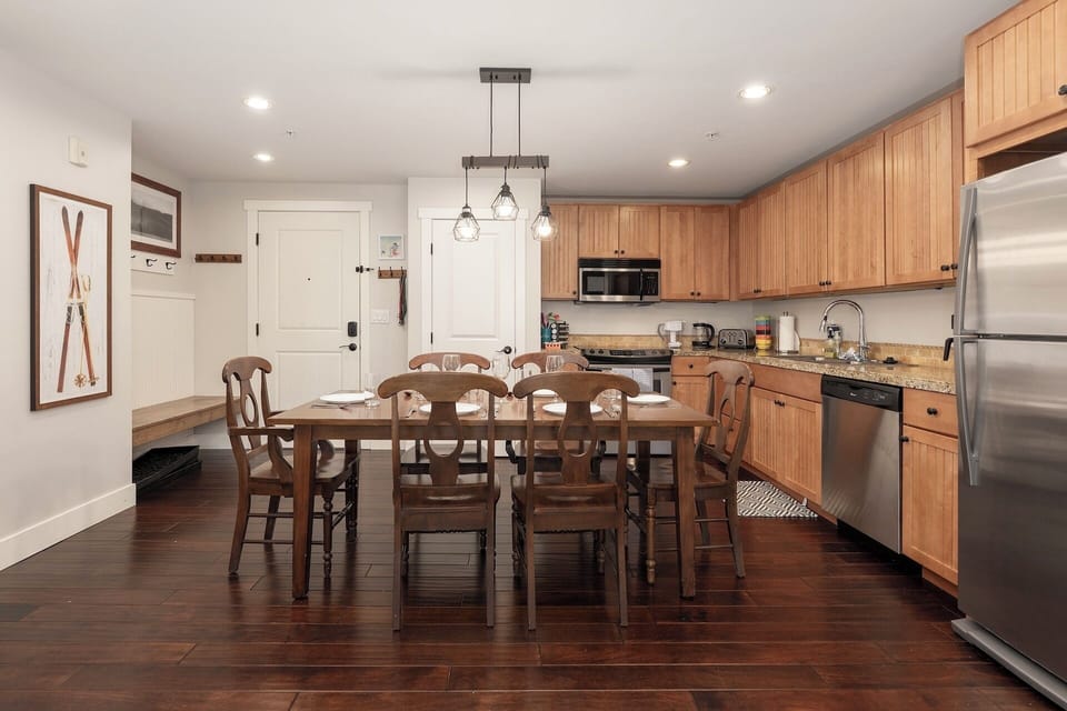 Open concept kitchen, dining and living area gives plenty of space to relax