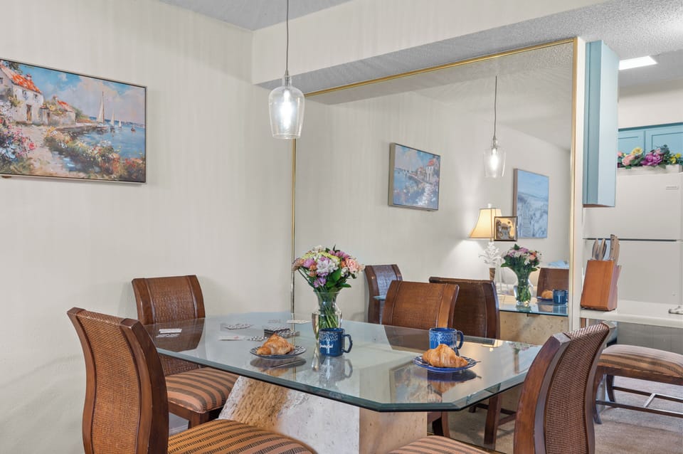 Indoor dining area.