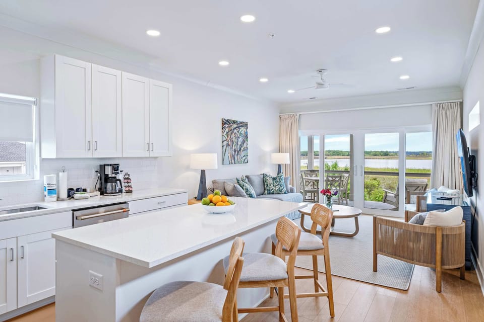 Fully equipped for your stay, perfect for cooking local seafood or enjoying morning coffee with a view.