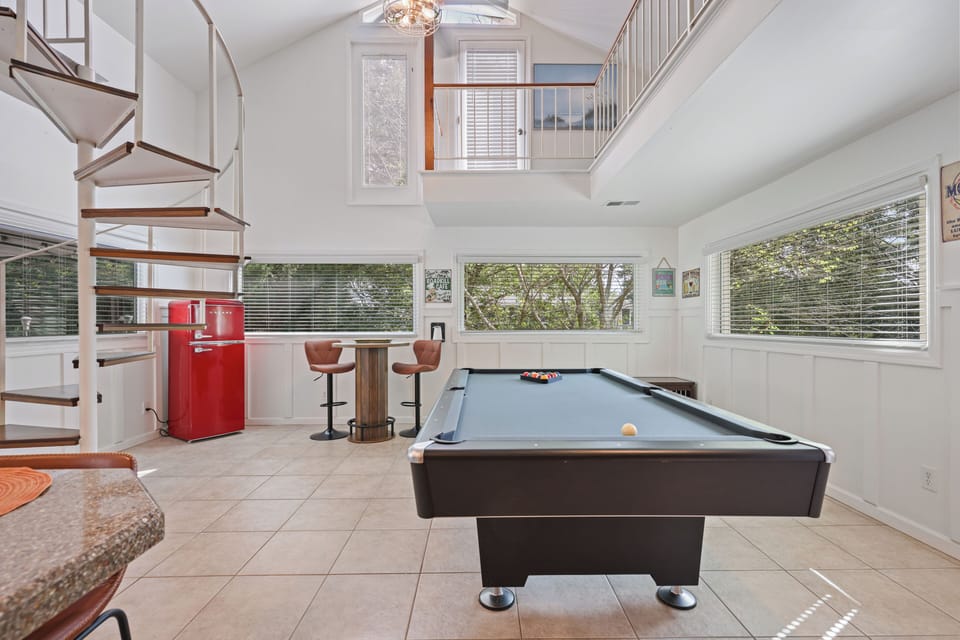 Enjoy a game of pool while in the heart of the house. 