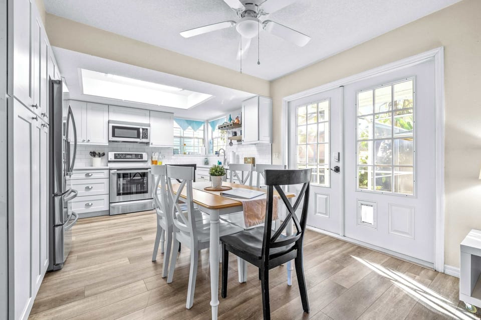 Dining table with seating for 6