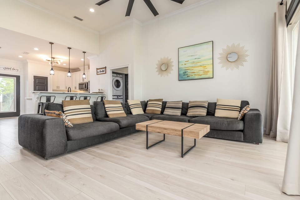 Sea of Love Pet Friendly Living Room with Sectional