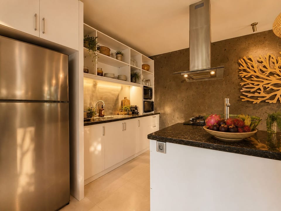 Luxury Villa, Pool View | Private kitchen | Electric kettle