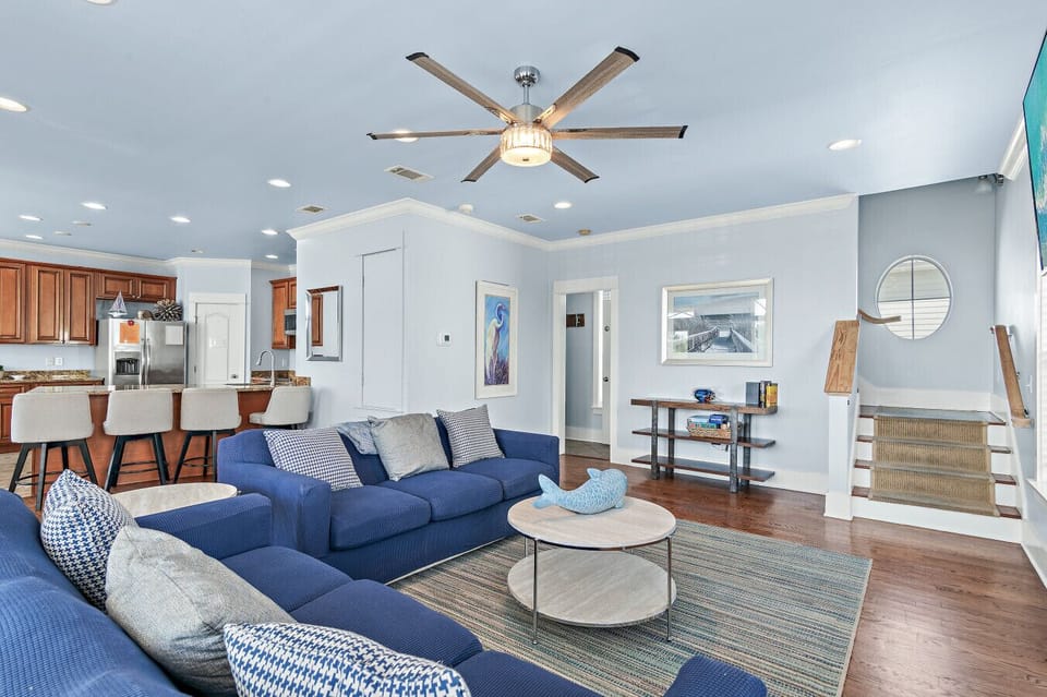 This living room fits the whole fam