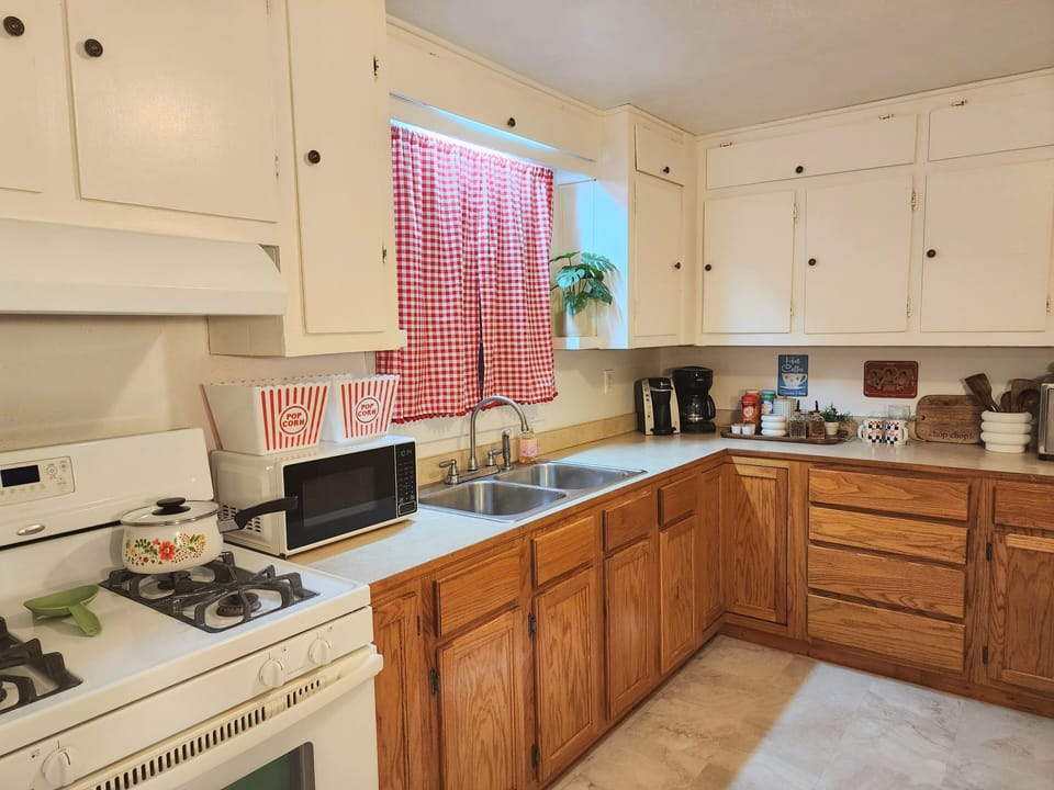 Cabinets and drawers full of everything you need