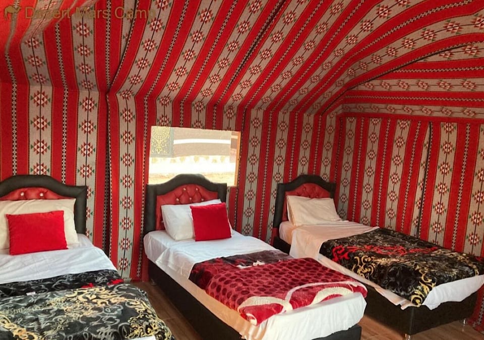 Twin Room, Desert View | Soundproofing, free WiFi
