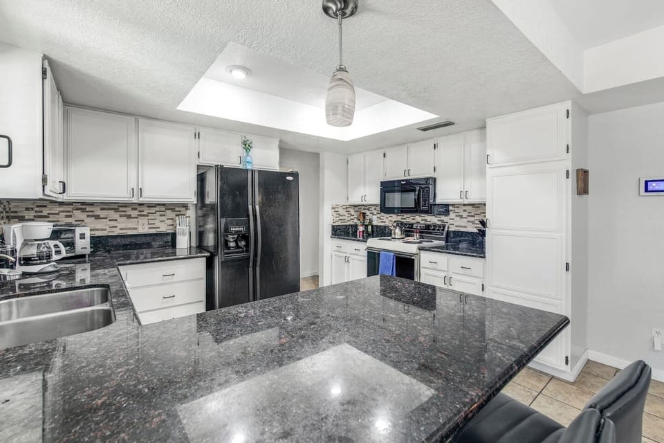 Bright kitchen with ample counter space and modern finishes