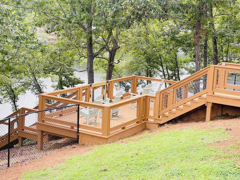 Multiple decks, docks, and patios to enjoy nature and lakefront living.