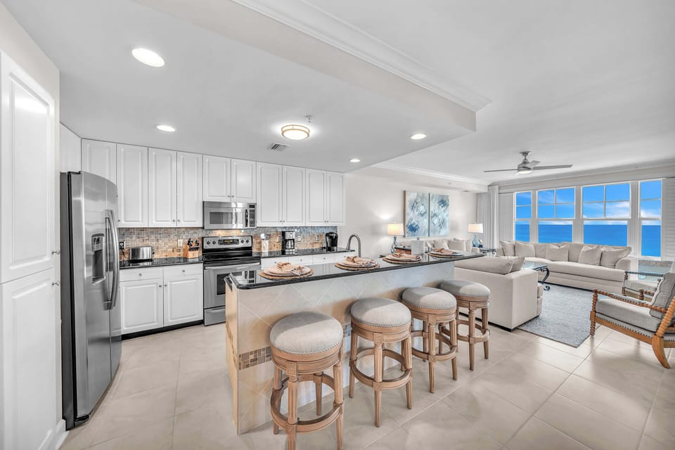 Open Kitchen and Living Design
