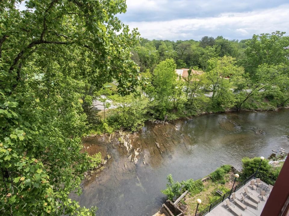 Private Balcony with River View from your Pigeon Forge Condo