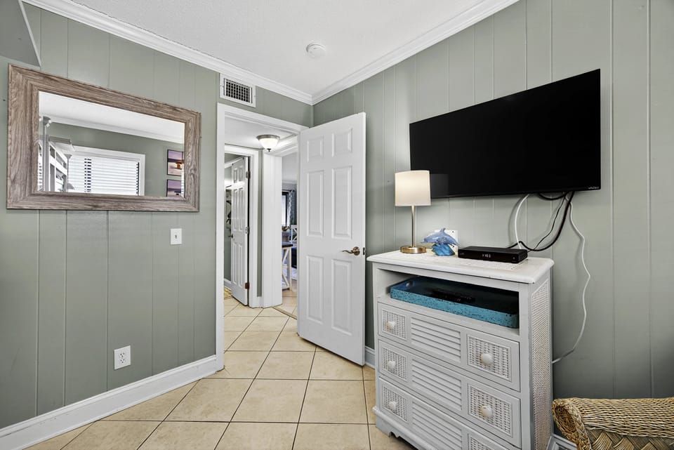 Enjoy cable channels during your stay