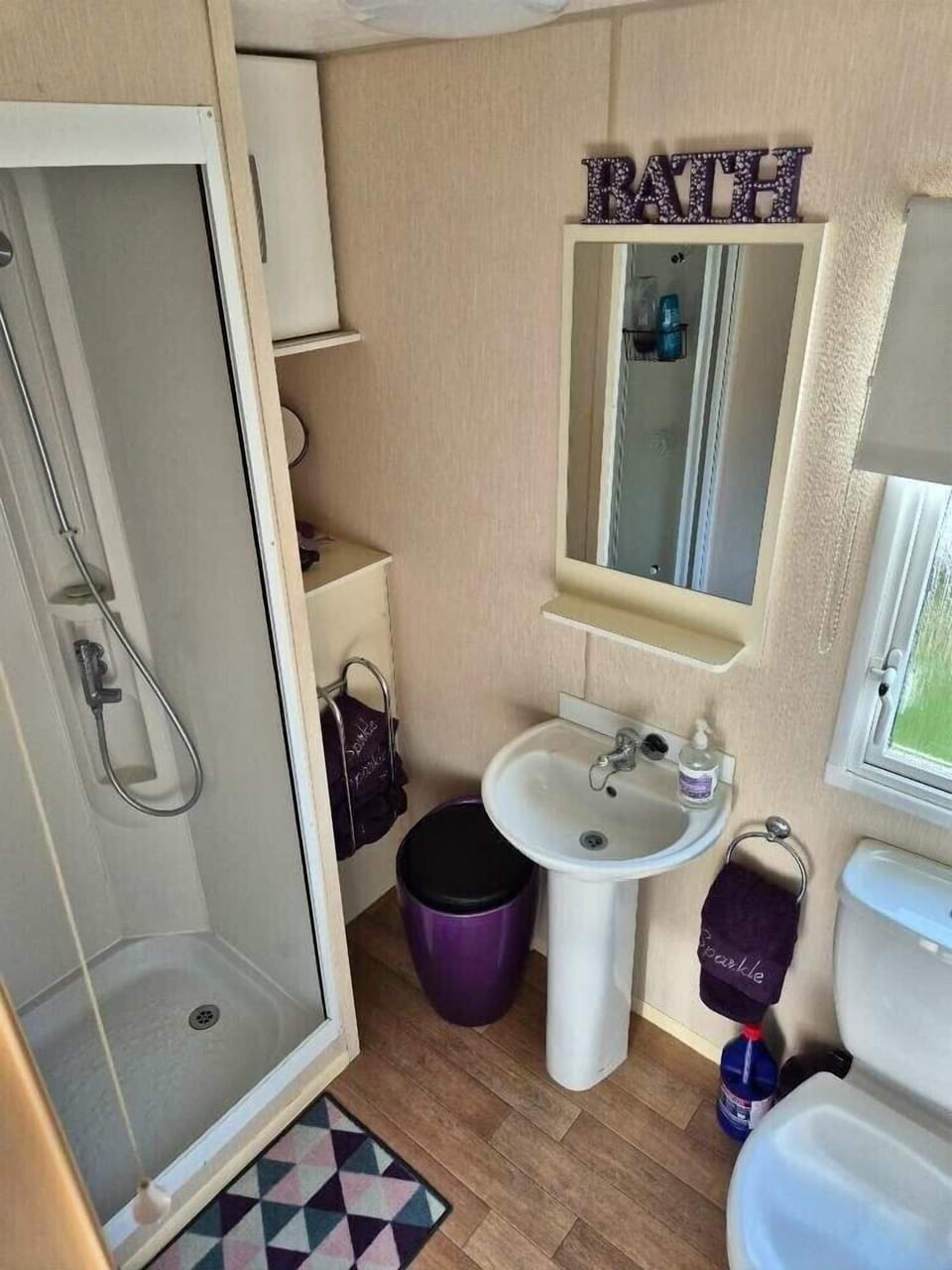 Shower, hair dryer