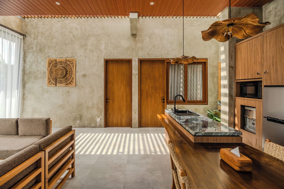 Two bedroom villa with private pool and jungle view | Living area
