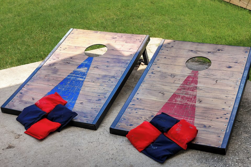 Ready for a friendly game of cornhole?