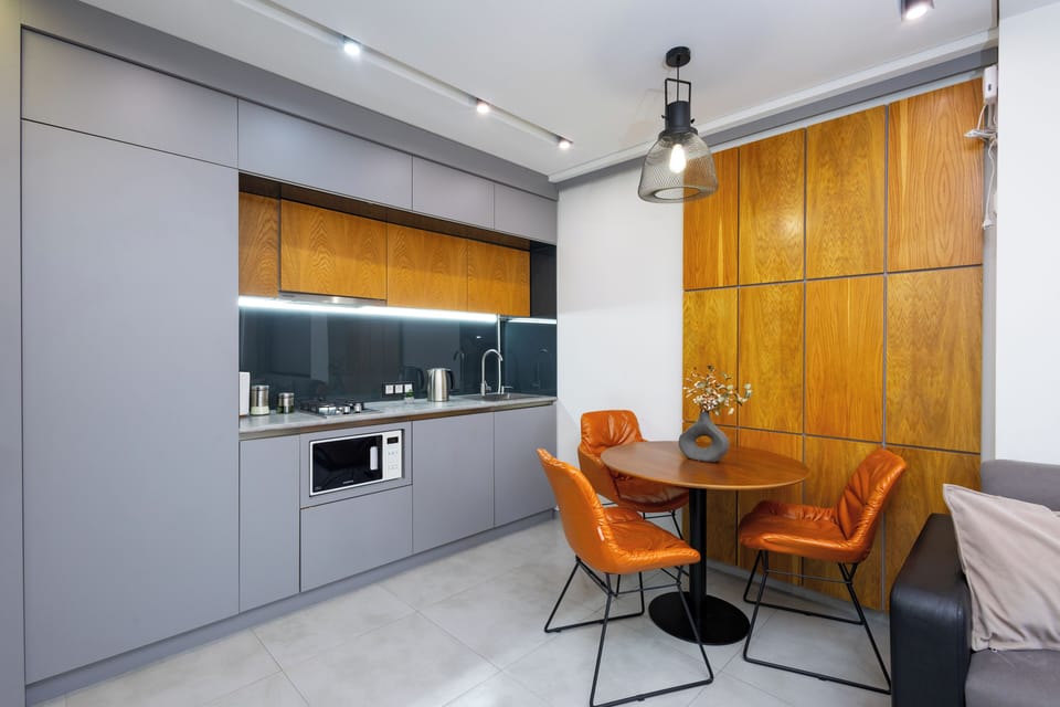Superior Apartment, 1 Bedroom | Private kitchen | Electric kettle