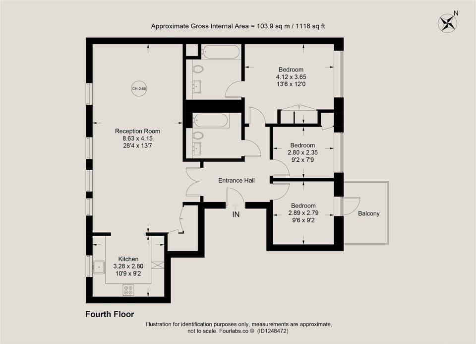 Apartment | 3 bedrooms, Internet