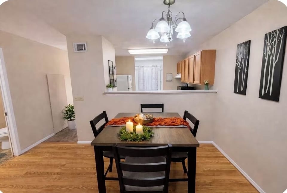 Cozy, relaxing dining room.