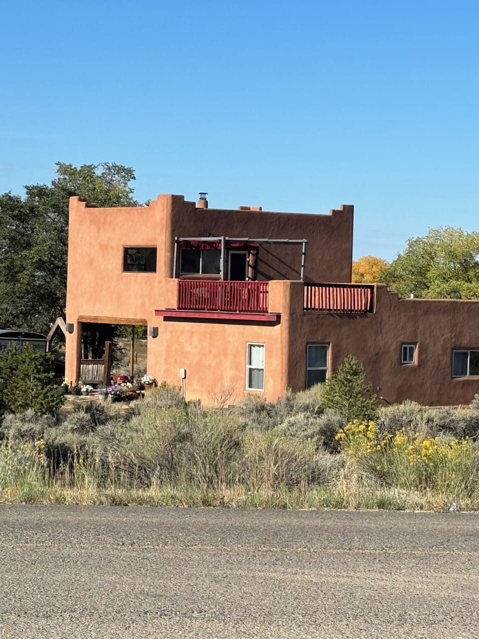 Home is on a two acre lot