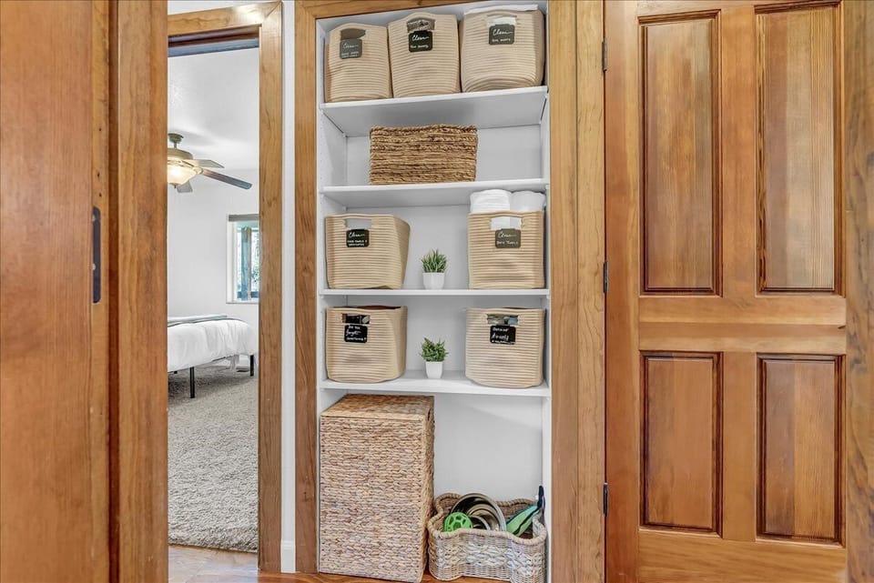 Hallway Closet & Laundry (washer, dryer)
