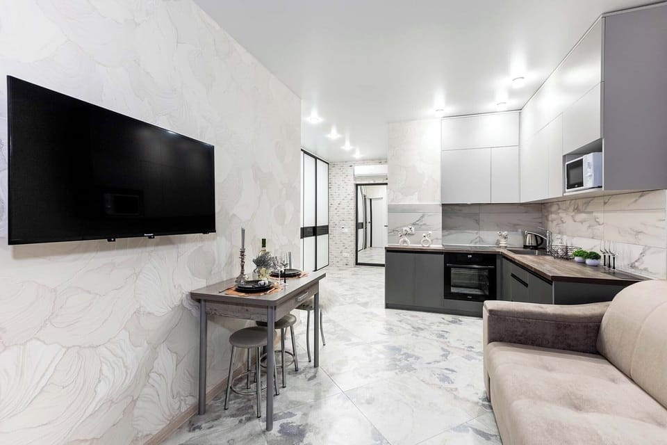 Classic Apartment | Living area | 40-inch LCD TV with digital channels