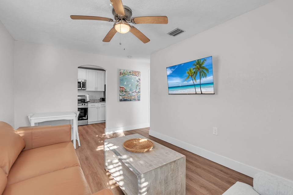 Living Room with Large Screen TV