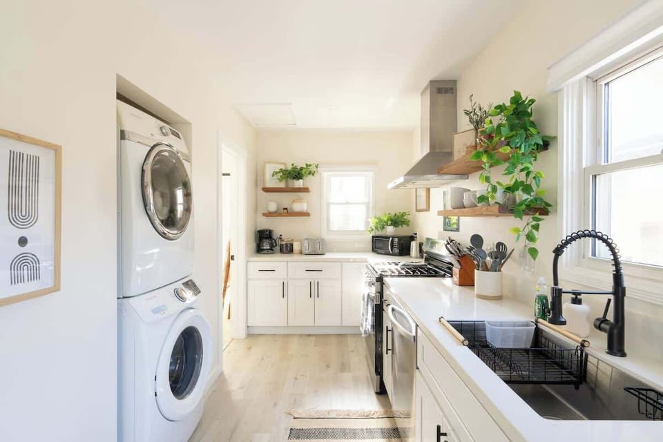 Guests are welcome to use the laundry nook with a washing machine and dryer