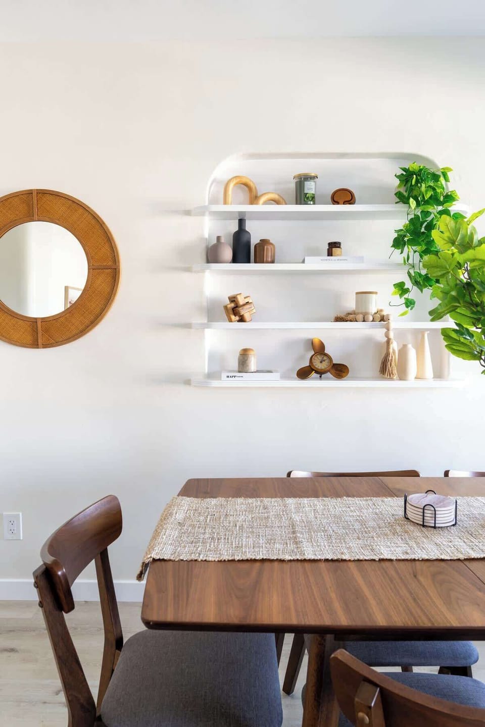 The table also doubles as the perfect workspace with free WiFi available