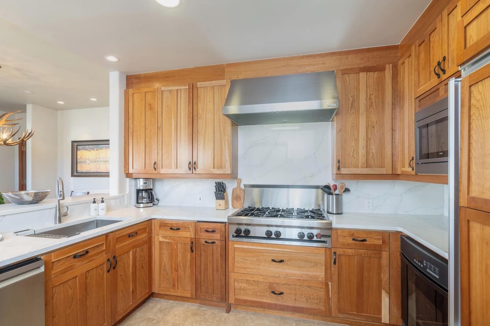Kitchen - Fully equipped kitchen with top-of-the-line stainless steel appliances